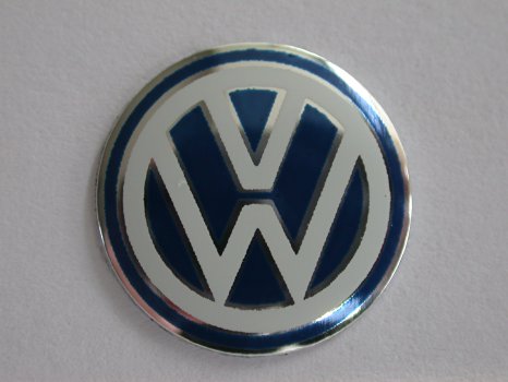 1x BLUE VW VOLKSWAGEN REPLACEMENT CAR KEY FOB LOGO BADGE SIZE 15MM EMBLEM GOLF PASSAT POLO LUPO