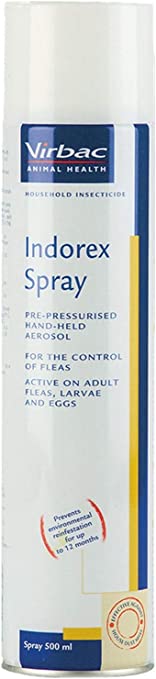 Virbac Pack of 2 Indorex Flea Spray