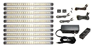 Pro Series 21 LED Super Deluxe Kit Under Cabinet Lighting Warm White - Dimmer Switch Option Available See Items 4863 and 4844