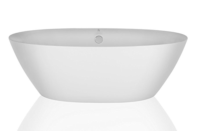 Empava 71" Luxury Stand Alone Acrylic Soaking SPA Tub Modern Freestanding Bathtubs with Custom Contemporary Design EMPV-FT1503