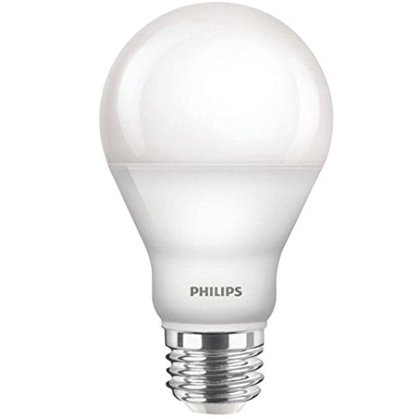 Philips 60W Equivalent A19 LED with Warm Glow, Dimmable LED 4-PACK