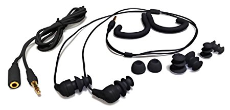 Black Swimbuds 100% Waterproof Headphones - Designed for Flip Turns! ***Promotions Available - (Special Offers and Product Promotions section below)
