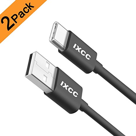 [2Pack] USB C Cable, iXCC 6 Feet USB Type C to USB 2.0 Data Sync and Charge 22AWG Cord for GALAXY S8 S8 , Huawei P10 Mate9, Nintendo Switch, Macbook 12", Pixel C, Nexus 5X, ChromeBook Pixel