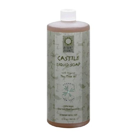 Desert Essence Liquid Soap, Castile, 32 Ounce