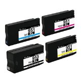 Valuetoner Remanufactured Ink Cartridge Replacement For Hewlett Packard HP 950XL 951XL 1 Black 1 Cyan 1 Magenta 1 Yellow 4 Pack