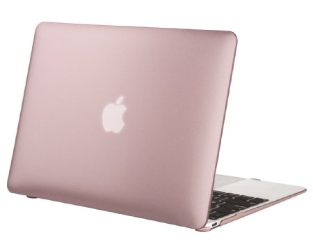 Mosiso New Macbook Case, Smooth Matte Finish Hard Shell Protective Case for MacBook 12 Inch with Retina Display A1534 [2016 / 2015 Release] (Rose Gold)