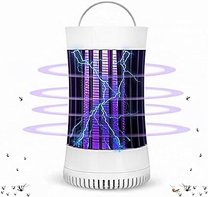 Bug Zapper Indoor/Outdoor, UV Attraction Wind Inhale Insect Trap, Portable Rechargeable Eco-Friendly Pest Attractant Lamp to Remove Insects, Mosquitoes, Files, Bugs, Gnats, Moths..
