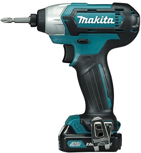 Makita TD110DWAE 10.8 V Li-ionCXT Impact Driver with 2 x 2.0 Ah Li-ion Batteries and Charger in a Carry Case