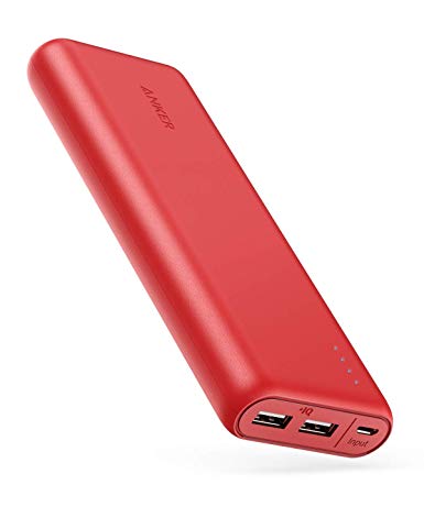 Anker PowerCore 20100-20000mAh Ultra High Capacity Power Bank with Powerful 4.8A Output, PowerIQ Technology for New Airpods, iPhone, iPad and Samsung Galaxy and More (Red)