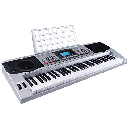 LAGRIMA 61 key Portable Electronic Piano, Include LED Display, USB/Headphones/Microphone Input, Music Stand and Power Supply, Suit for Kids(Over 8 Years Old) Teen Adult