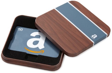 Amazon.com Gift Card in a Brown & Blue Tin (Classic Blue Card Design)