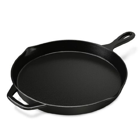 Home-Complete Cast Iron Skillet Pan - 12 Inch