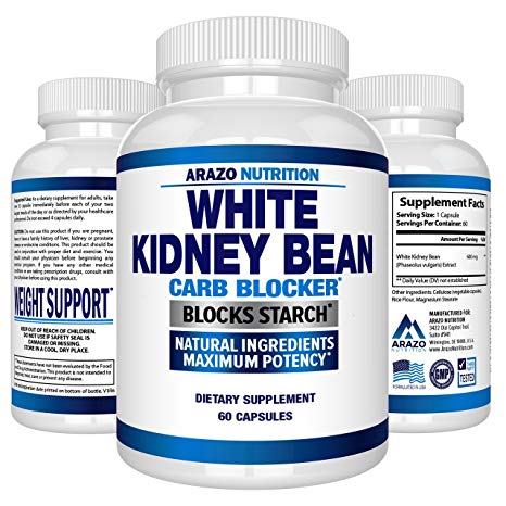 White Kidney Bean Extract - 100% Pure Carb Blocker and Fat Absorber for Weight Loss - Intercept Carbs – Arazo Nutrition