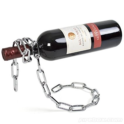 Lily's Home Chain Wine Bottle Holder, Bottle Rack