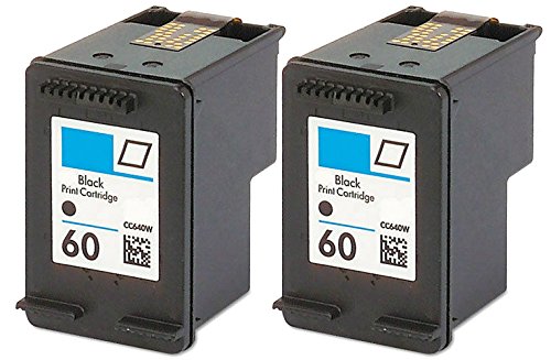 HouseOfToners Remanufactured Ink Cartridge Replacement for HP 60 CC640WN (2 Black, 2-Pack)