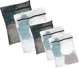 Fine Mesh Wash Bags By Kassa Pack of 5 - 2 Extra Large 3 Large Laundry Bags - Lingerie Bags - Delicates Laundry Bag - Bra Wash Bag