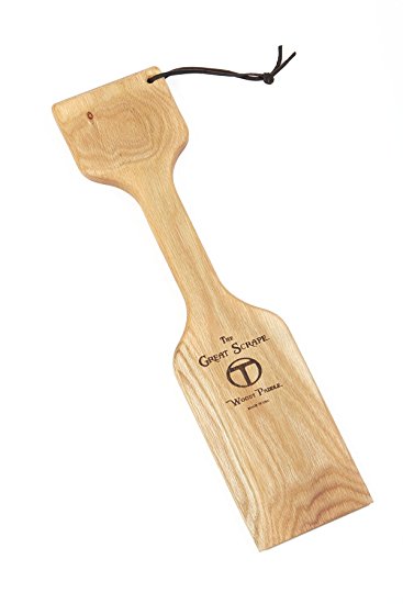 Wood Grill Scraper (18" Paddle) - Perfect BBQ Accessory for Cleaning Any Grill, Made in USA by Great Scrape
