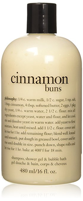 Philosophy Cinnamon Buns Shampoo, Shower Gel and Bubble Bath, 480 ml/16 oz.