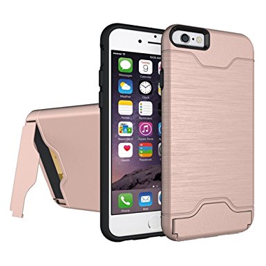 iPhone 6 Case,KATUMO Dual layer Rugged Shock-Absorption Cover for iPhone 6 iPhone 6s 4.7inch-Rose Glod