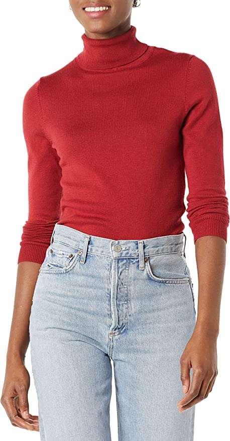 Amazon Essentials Women's Standard Lightweight Turtleneck Sweater