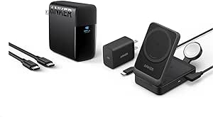 Anker MagGo Wireless Charging Station with Mac Book Pro 100W USB C Charger