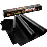 Oven Liner Mat By Twisted Chef Set of 3 Non-Stick Sheets For Electric Gas and Roaster Ovens