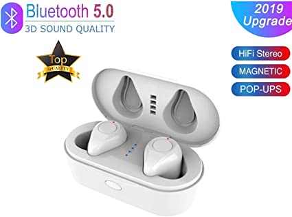 Wireless Earbuds Bluetooth Headphones 5.0 HD stereo Headset Sports waterproof Built in noise reduction Microphone With Fast Charging Case Compatible With For all Bluetooth-enabled devices