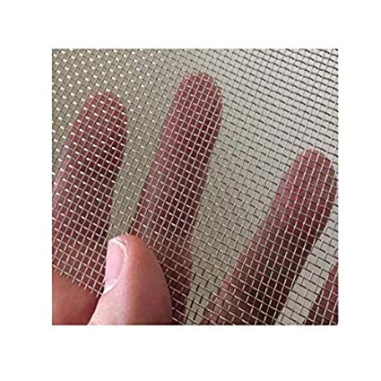 (Pack of 1) Woven Wire Mesh (24"X 24") 60cm X60cm - 1.6mm Hole - 0.5mm Wire Diameter Foundation Vent Meshes Cabinets Mesh by WireMesh Chimney Cap Meshes Craft Papermaking Mesh