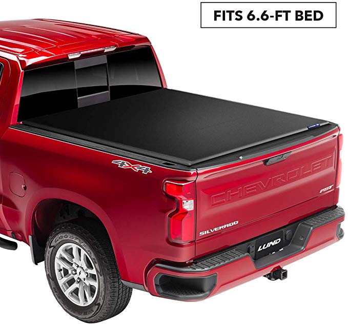 LUND 968293 Genesis Elite Roll Up Truck Tonneau Cover for 2019 Silverado & Sierra 1500 with 6.5' Bed