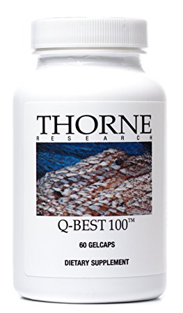 Thorne Research - Q-Best 100 - Exclusive Crystal-Free CoQ10 Supplement for Optimal Absorption - 60 Gelcaps