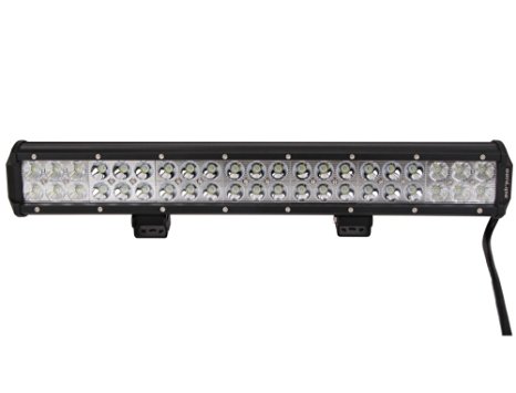 Led Light Bar, Senlips 21" 126W CREE LEDS Flood Spot Combo Beam Light Bar Driving Fog Light IP 67 Waterproof for Off-road Vehicle, ATV, SUV, UTV, 4WD, Jeep, Boat- Black