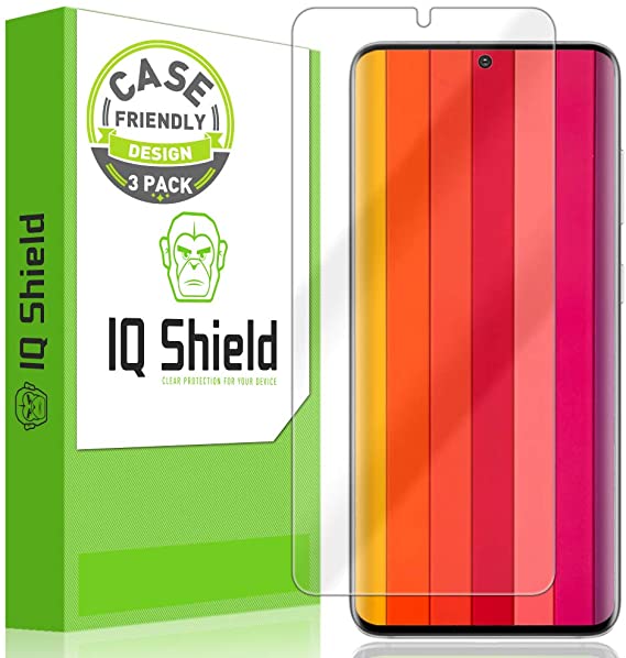 IQ Shield Screen Protector Compatible with Samsung Galaxy S20 Plus (S20  6.7 inch)(3-Pack)(Case Friendly) Anti-Bubble Clear Film