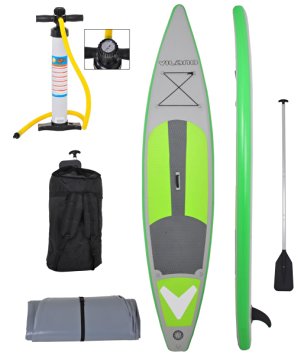 Vilano 12' (6" Thick) Inflatable Touring / Race SUP Stand Up Paddle Board Complete Kit