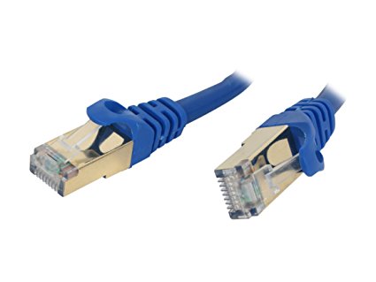 Rosewill RCW-7-CAT7-BL 7-Feet Shielded Twisted Pair Networking Cable, Blue (RCW-7-CAT7-BL)