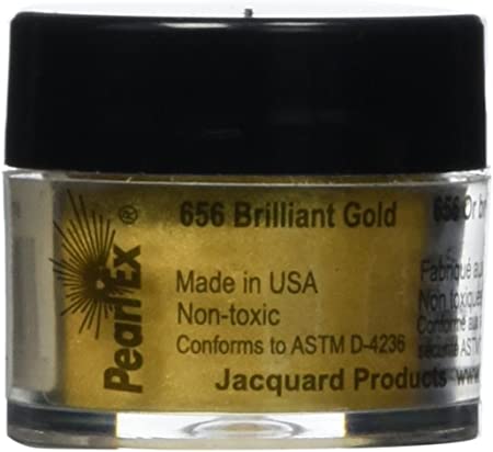 Jacquard Pearl EX Powdered Pigments 3 Grams-Metallics-Brilliant Gold