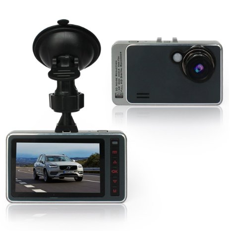 Conbrov® T89 1080P Full Hd Dash Cam Car Video Camera Dashboard Driving Recorder with 2.7in LCD Screen and 140 Wide Angle lens