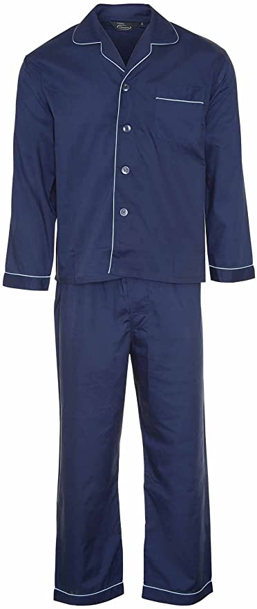 Champion Men's Oxford Plain Design Polycotton Long Pyjama Set