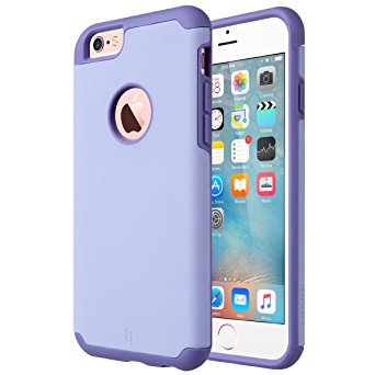 iPhone 6S Case, iPhone 6 Case, ULAK Dual Layer Hybrid Slim Bumper Shock Resistant Cover [Purple] [Corner Protection] for Apple iPhone 6S(2015) / iPhone 6(2014) 4.7 Inch - Purple