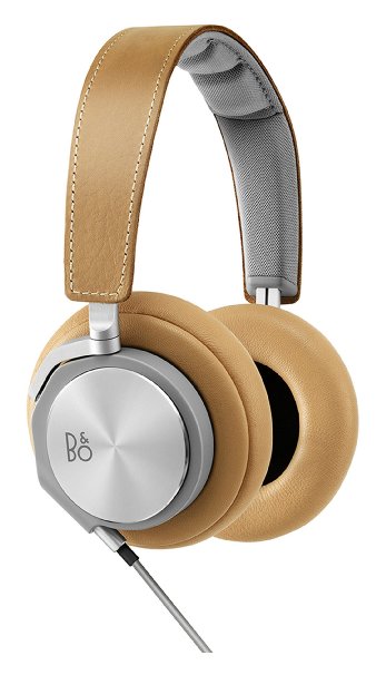 B&O PLAY by Bang & Olufsen BeoPlay H6 Over-Ear Headphones with In-Line Remote and Microphone - Natural Leather