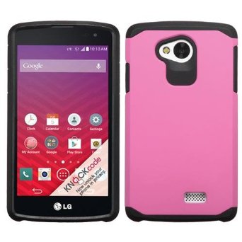 LG Tribute LS660 / Transpyre / Optimus F60 Case - Armatus Gear (TM) Slim Hybrid Armor Case Phone Cover For LG Tribute LS660 / Transpyre / LG Optimus F60 (Verizon Wireless, Boost, Virgin Mobile, Sprint, MetroPCS, Prepaid) - Pink/Black