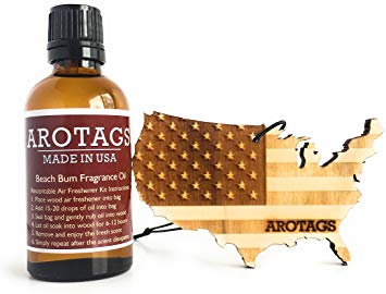 Arotags Rescentable Car Air Freshener (Backwoods Birch Fragrance) – Made in U.S.A.