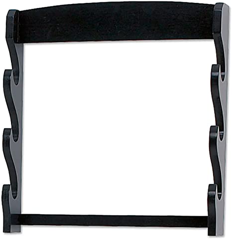 BladesUSA WS-3WH Sword Stand 3-Tiers Wall Mount Sword Stand,Black