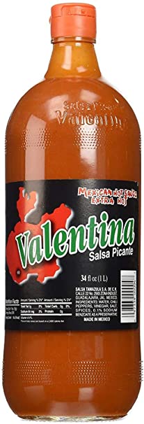 Valentina Salsa Picante Mexican Sauce, Extra Hot Black Label 34 fl OZ