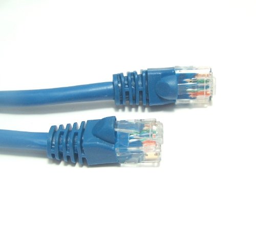 Micro Connectors, Inc. 3-feet Cat 6 Molded Snagless UTP RJ45 Networking Patch Cable - Blue - 10 Pack (E08-003BL-10)