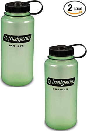 Nalgene 32oz Wide Mouth Everyday Water Bottle - Tritan - 2 Pack