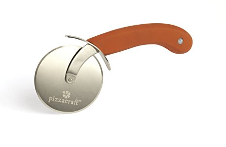 Pizzacraft PC0204 3" Stainless Steel Rolling Pizza Cutter with Soft Grip Handle