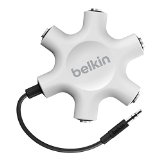 Belkin Rockstar Multi Headphone Splitter Black and White