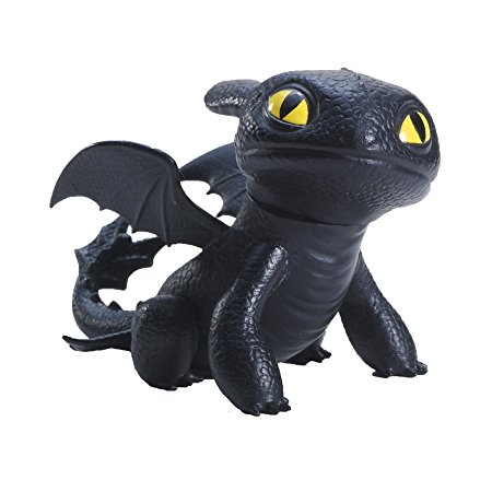 Dreamworks Dragons Defenders of Berk Mini Dragons Toothless Night Fury Action Figure (Sitting)