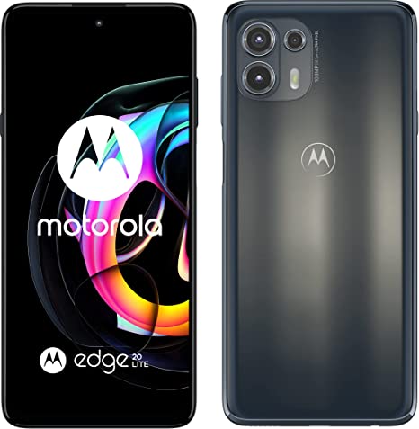 Motorola Edge 20 Lite 5G   4G (128GB   8GB) NFC 108Mp Triple Camera Factory GSM Unlocked (Not Verizon Boost At&t H2o)   (w/Fast Car Charger) (Electric Graphite)