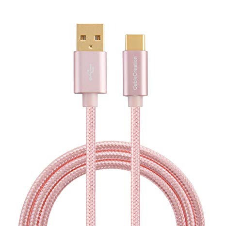 USB C to UAB A Cable, CableCreation 4ft Type C to USB Cord Compatible Galaxy S8,S8 , OnePlus 5, LG V30, MacBook 12-inch etc,1.2M Rose Gold [56K Ohm Resistance]